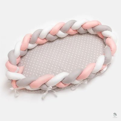 cocon-bebe-tressot-gris-blanc-rose