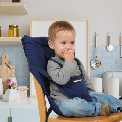 harnais chaise bleu stable