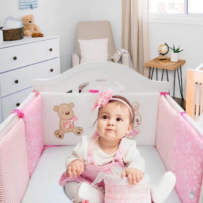 tour-de-lit-bebe-teddy-rose-ourson-lapin