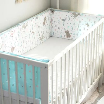 tour de lit respirant bichouette bleu