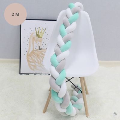 tour-de-lit-tresse-blanc-gris-vert-2-metres