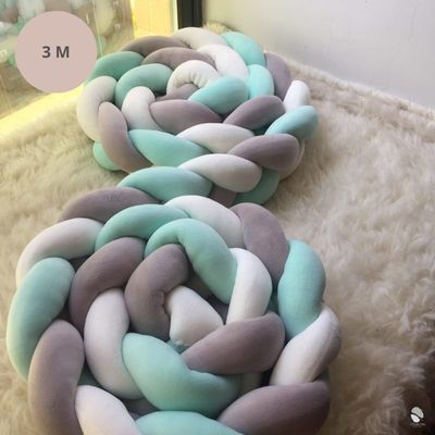 tour-de-lit-tresse-blanc-gris-vert-3-metres