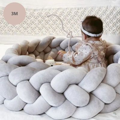 tresse de lit ardoise grise 3m double epaisseur