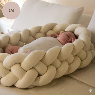 tresse de lit bebe creme 2m