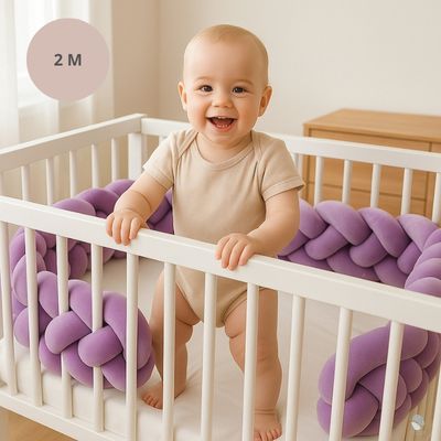 tresse de lit bébé lilacoccon 2 mètres barrière protectrice