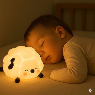 veilleuse bebe moutonette sommeil paisible