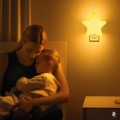 veilleuse murale bebe etoile lumière douce et rassurante