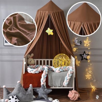 Ciel-de-lit-moka-marron-tissu-de-qualite