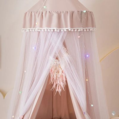 Ciel-de-lit-songe-rose-beige-double-protection