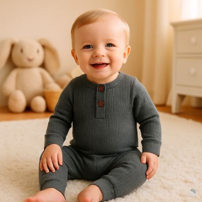 barboteuse cocooning gris