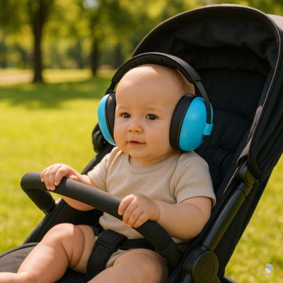 casque anti bruit cosy soundy bleu confortable