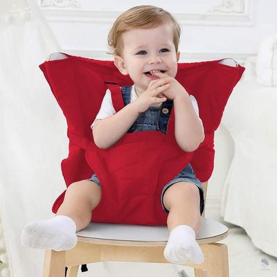 chaise-haute-bebe-rouge