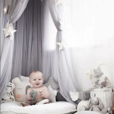 ciel-de-lit-pour-bebe-etoile-gris-bleu