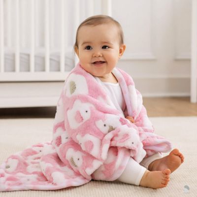 couverture bébé éléphant rose