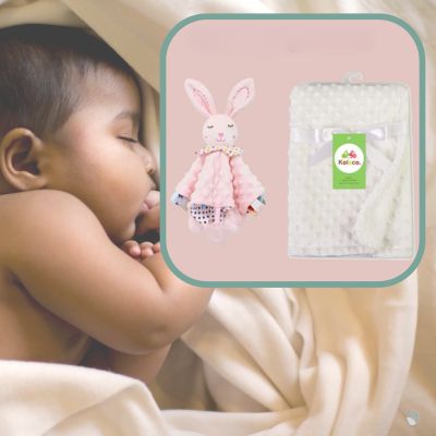 couverture-bebe-personnalise-softbunny-rose-lapin-blanc