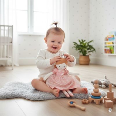 doudou bebe fifi rose poupée princesse