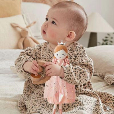 doudou bébé fifi rose princesse rembourrage coton