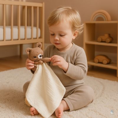 doudou bebe oursy blanc