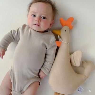 doudou campagnou coq beige coton