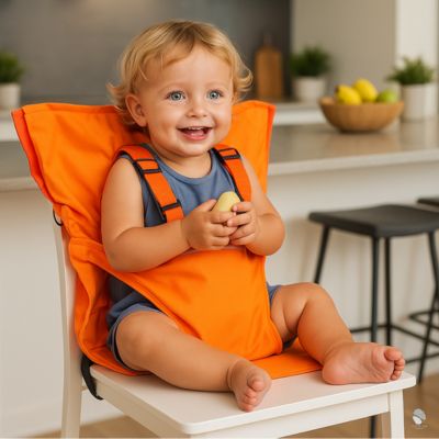 harnais bebe orange sécuritaire