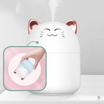 humidificateur-d-air-chat-blanc