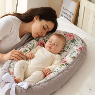 nid bébé rosette confortable et sécure