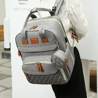sac-a-dos-a-langer-extra-bed-gris-elegant
