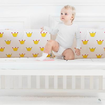 tour-de-lit-bebe-royaute-jaune-coton