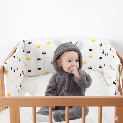 tour de lit bébé royauté jaune noir protection sure