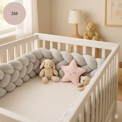 tresse de lit ardoise grise 2 mètres double