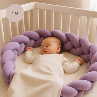 tresse de lit bebe lilacoccon 1 metre violette