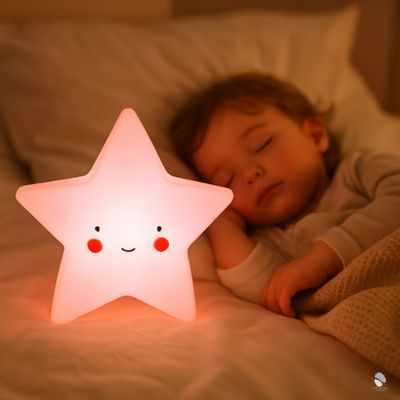 veilleuse bebe étoile rose jolie design