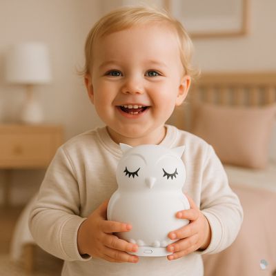 veilleuse de nuit hibou compagnon de jour et nuit