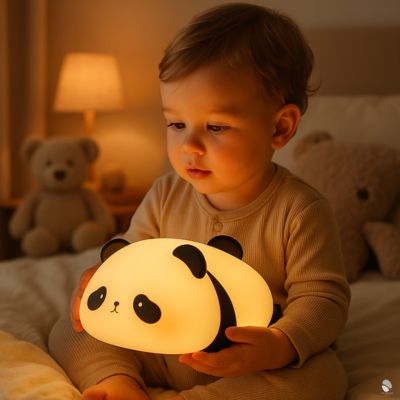 veilleuse enfant panda sans risque de brulure