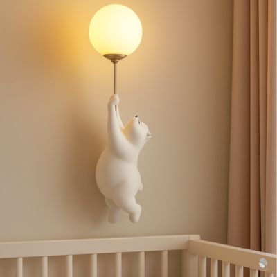 veilleuse murale bebe bearny ourson blanc