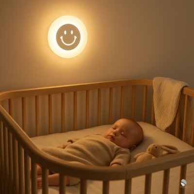 veilleuse murale bebe moon sourire ambiance apaisante